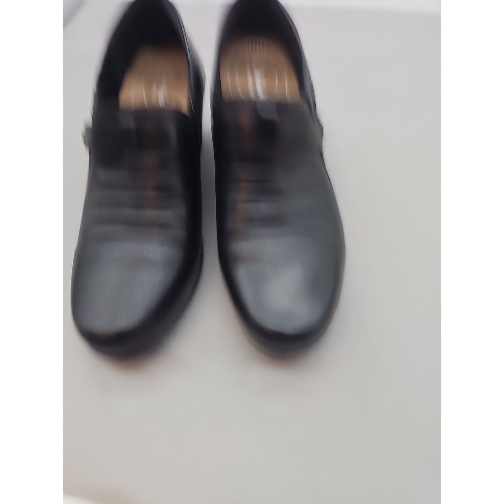 Womens Clarks Rosalyn Nicole Black 7.5 D Comfort Bootie Block Heel - Picture 2 of 7